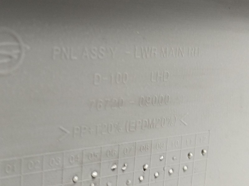 Recambio de guantera para ssangyong kyron 200 xdi limited referencia OEM IAM 7672009000  