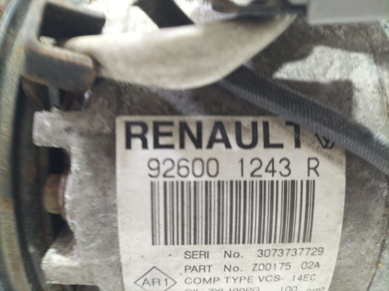 Recambio de compresor aire acondicionado para renault clio iv (bh_) 1.6 rs (bhj4, bhj6, bhmm) referencia OEM IAM 926001243R  