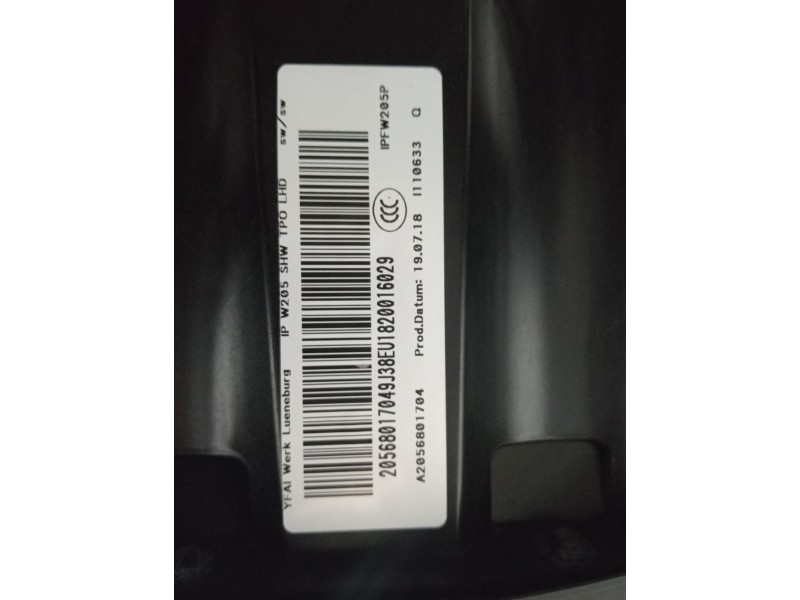 Recambio de kit airbag para mercedes-benz clase c (w205) familiar c 220 t d (205.214) referencia OEM IAM 654920  