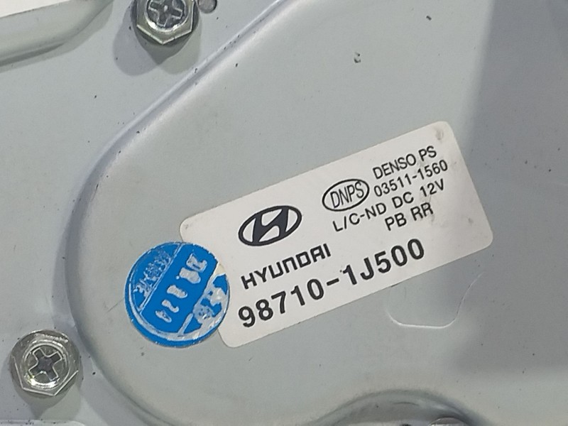 Recambio de motor limpia trasero para hyundai i20 i (pb, pbt) 1.2 referencia OEM IAM 987101J500  