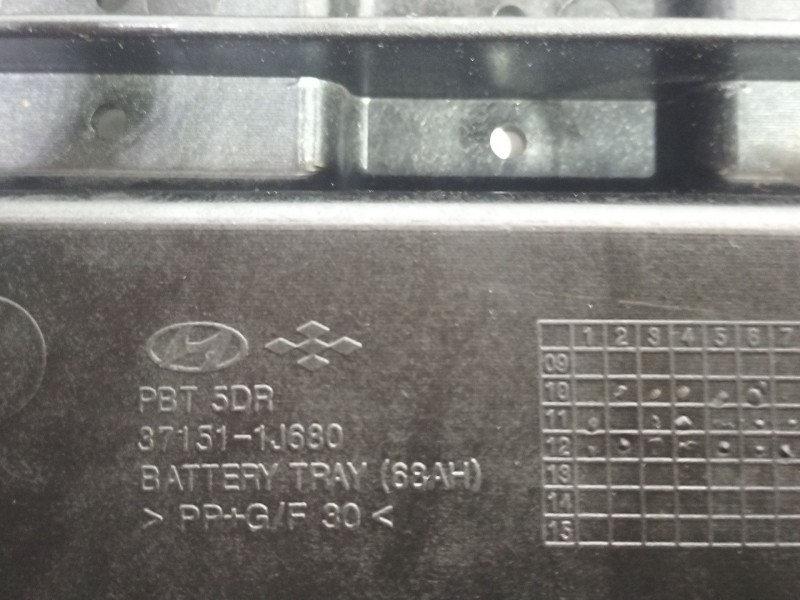 Recambio de soporte bateria para hyundai i20 i (pb, pbt) 1.2 referencia OEM IAM   