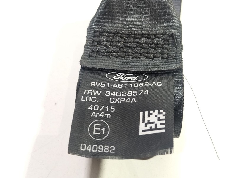 Recambio de cinturon seguridad trasero derecho para ford fiesta (cb1) ghia referencia OEM IAM 34028574  