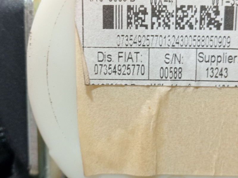 Recambio de cinturon seguridad trasero izquierdo para fiat 500 (312_) 1.4 (312axc1b, 312cxc1b) referencia OEM IAM 0734925770  