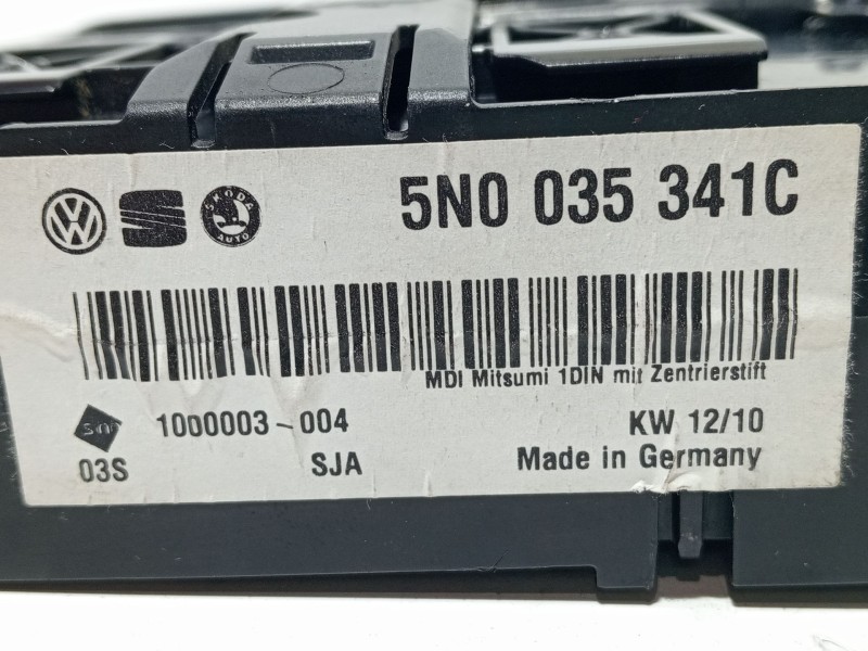 Recambio de moldura para volkswagen golf vi (5k1) 1.6 tdi referencia OEM IAM 5N0035341C  