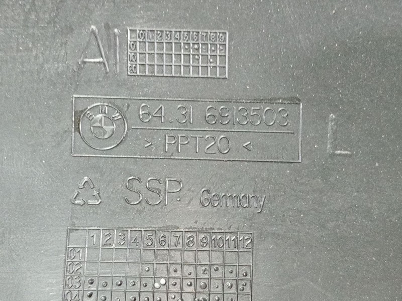 Recambio de moldura para bmw serie 5 berlina (e60) 520d referencia OEM IAM 64316913503  