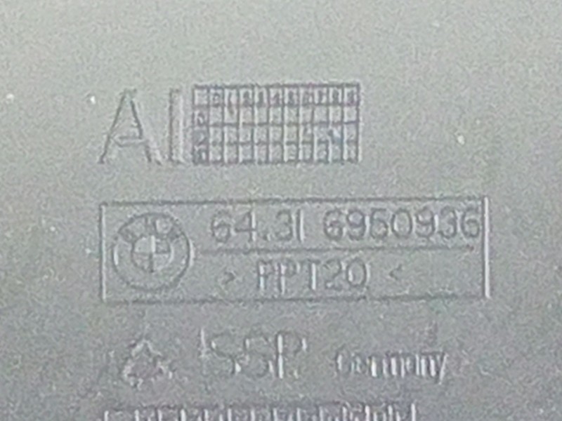 Recambio de moldura para bmw serie 5 berlina (e60) 520d referencia OEM IAM 64316950936  