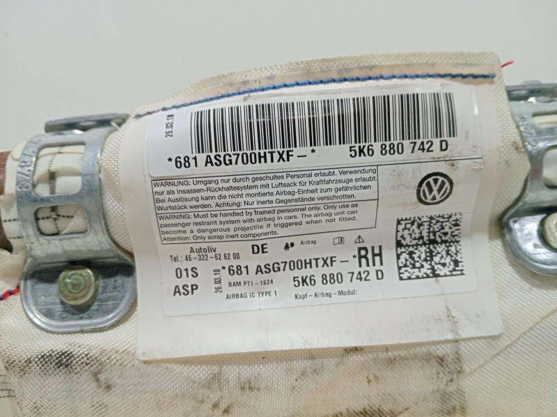 Recambio de kit airbag para volkswagen golf vi (5k1) 1.6 tdi referencia OEM IAM CAYC  