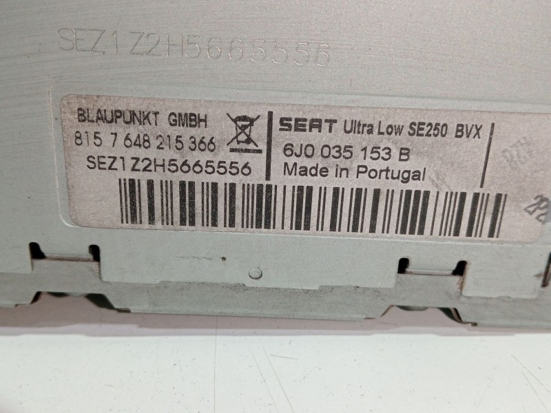Recambio de sistema audio / radio cd para seat ibiza iv (6j5, 6p1) 1.9 tdi referencia OEM IAM 6J0035153B  