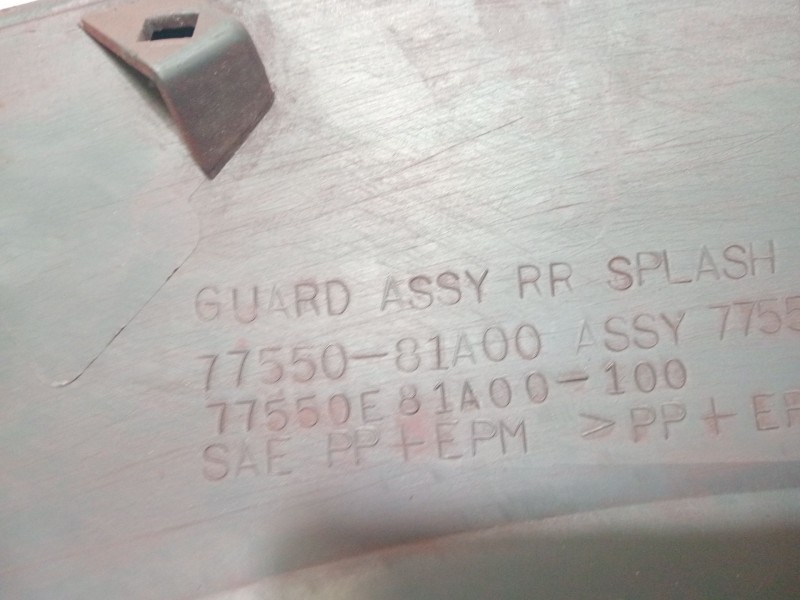 Recambio de aleta trasera derecha para suzuki jimny sn (fj) hard top pepe jeans referencia OEM IAM 7755081A00  