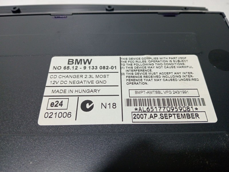 Recambio de sistema audio / radio cd para bmw 7 (e65, e66, e67) 745 d referencia OEM IAM 6512913308201  
