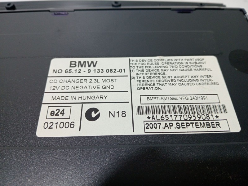 Recambio de sistema audio / radio cd para bmw 7 (e65, e66, e67) 745 d referencia OEM IAM 6512913308201  