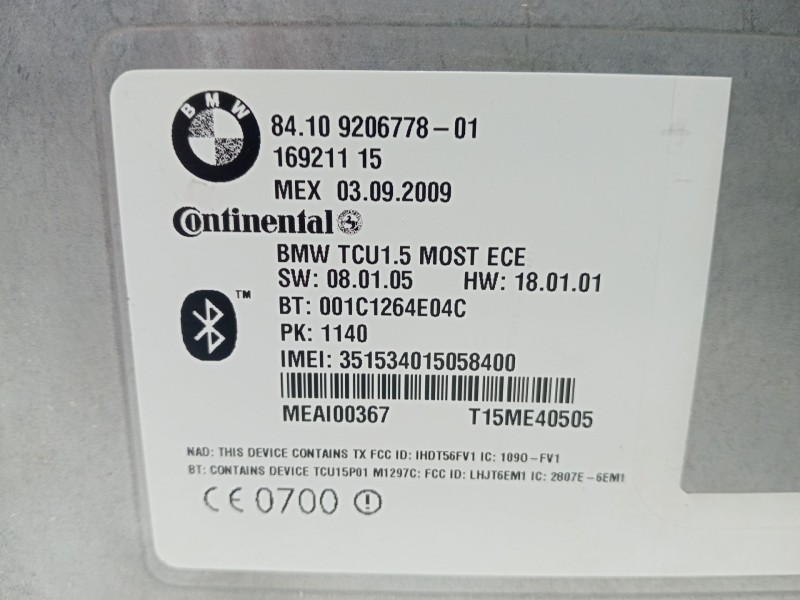 Recambio de modulo electronico para bmw 7 (e65, e66, e67) 745 d referencia OEM IAM 8410920677801  