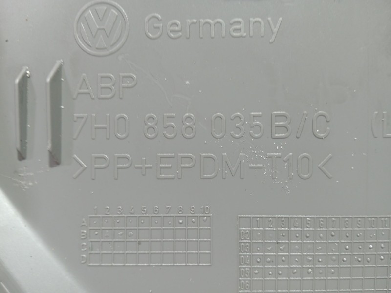 Recambio de moldura para volkswagen transporter t5 autobús (7hb, 7hj, 7eb, 7ej) 2.5 tdi referencia OEM IAM 7H0858035  