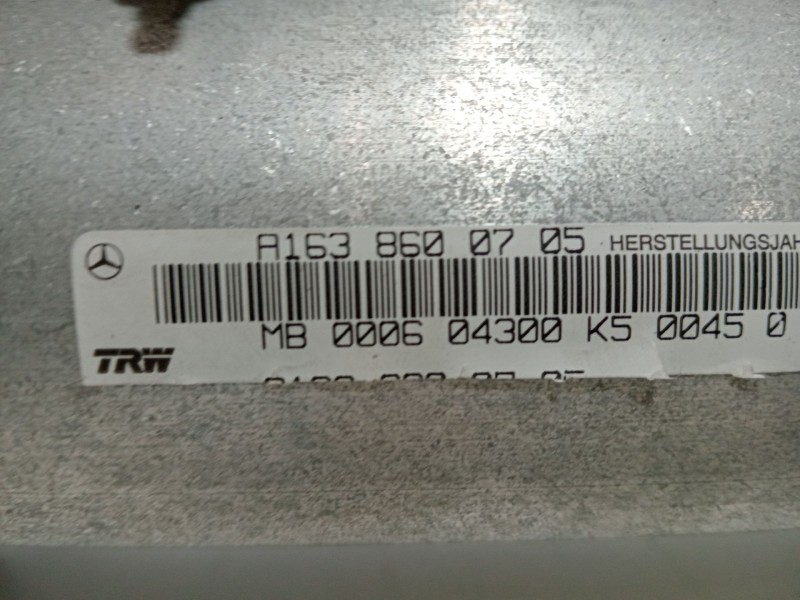 Recambio de airbag delantero derecho para mercedes-benz clase m (w163) ml 270 cdi (163.113) referencia OEM IAM A1638600705  