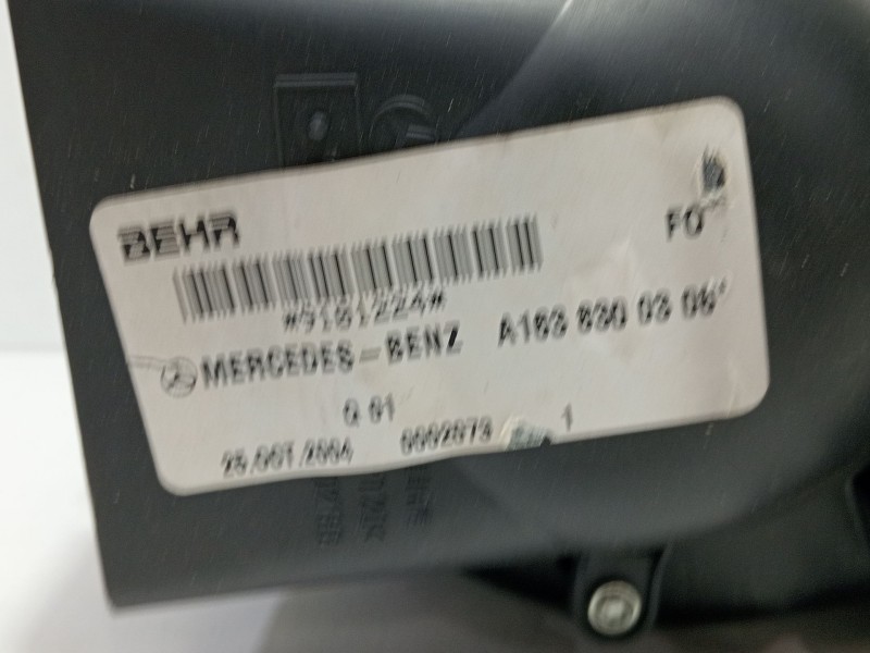 Recambio de motor calefaccion para mercedes-benz clase m (w163) ml 270 cdi (163.113) referencia OEM IAM A1638300306  