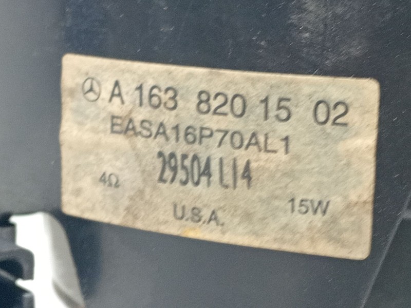 Recambio de altavoz para mercedes-benz clase m (w163) ml 270 cdi (163.113) referencia OEM IAM A1638201502  