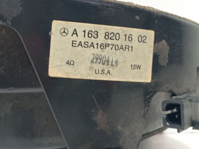Recambio de altavoz para mercedes-benz clase m (w163) ml 270 cdi (163.113) referencia OEM IAM A1638201602  