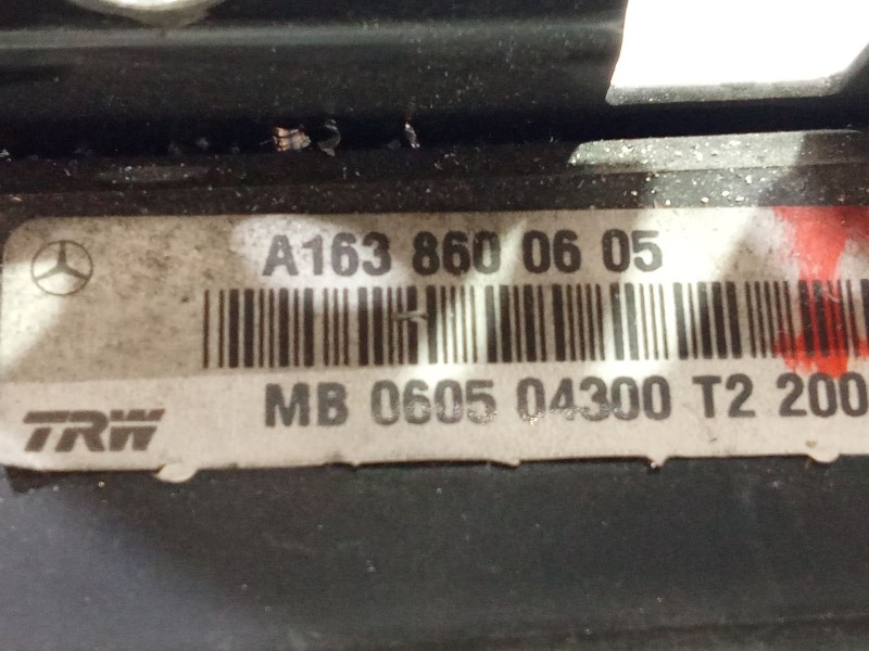 Recambio de airbag delantero izquierdo para mercedes-benz clase m (w163) ml 270 cdi (163.113) referencia OEM IAM A1638600605  