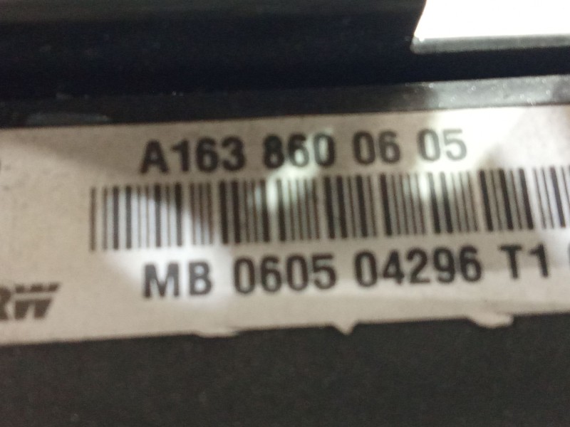 Recambio de airbag delantero derecho para mercedes-benz clase m (w163) ml 270 cdi (163.113) referencia OEM IAM A1638600605  