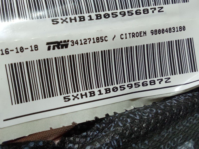 Recambio de airbag cortina delantero derecho para citroën c4 spacetourer (3d_) 1.5 bluehdi 130 referencia OEM IAM 5XHB1B0595687Z