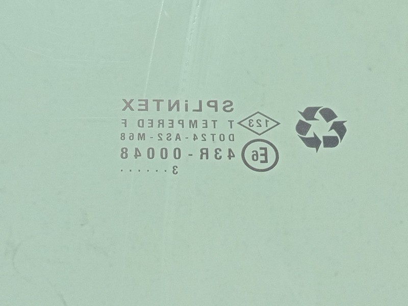 Recambio de luna delantera derecha para nissan primastar autobús (x83) dci 100 referencia OEM IAM 43R00048  