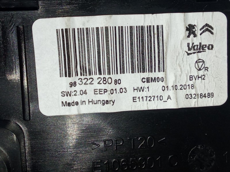 Recambio de modulo electronico para citroën c4 spacetourer (3d_) 1.5 bluehdi 130 referencia OEM IAM 9832228080  