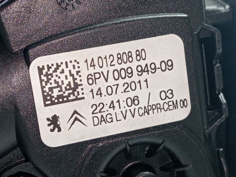 Recambio de potenciometro pedal para peugeot expert tepee (vf3x_) 2.0 hdi 120 referencia OEM IAM 6PV00994909  