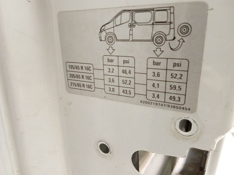 Recambio de puerta delantera izquierda para nissan primastar autobús (x83) dci 100 referencia OEM IAM PRIMASTARAUTOBÚS(X83)DCI10