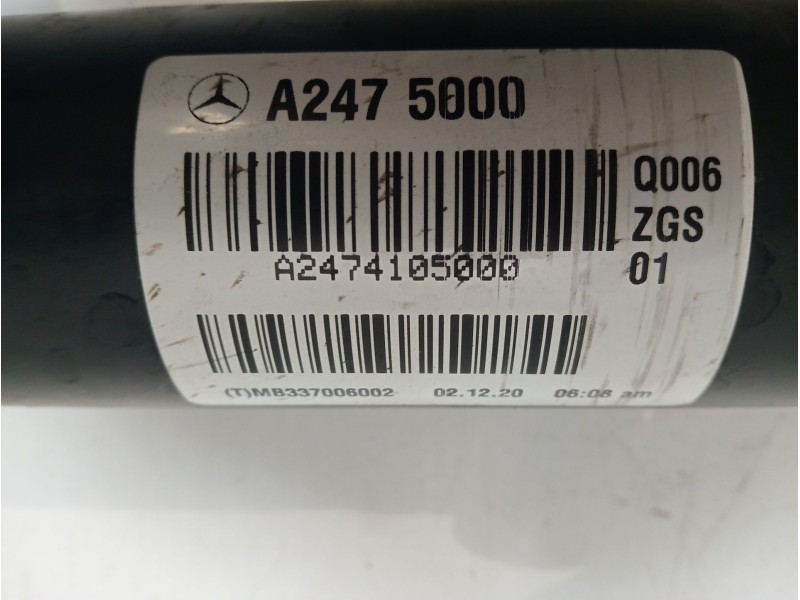 Recambio de transmision central para mercedes-benz clase a sedán (v177) amg a 35 4-matic (177.151) referencia OEM IAM A247500  
