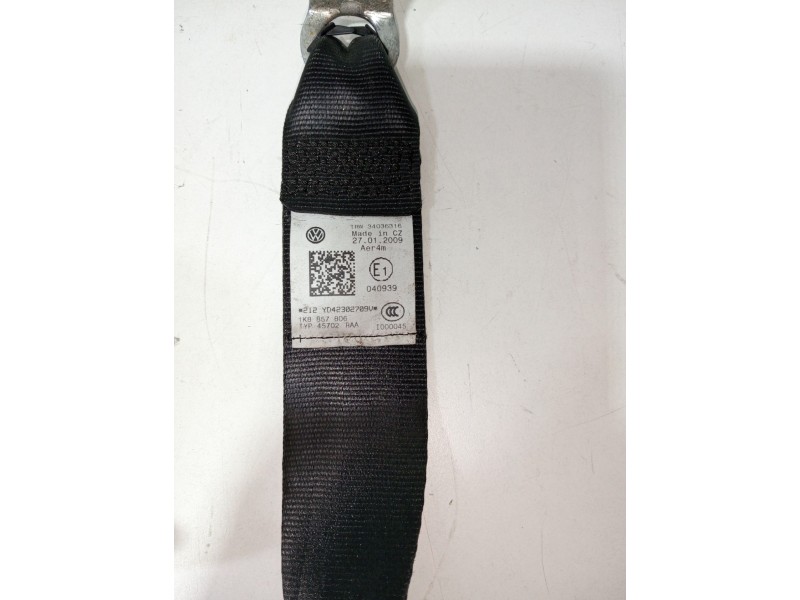 Recambio de cinturon seguridad trasero derecho para volkswagen scirocco (137) 1.4 tsi (118kw) referencia OEM IAM 1k8857806  
