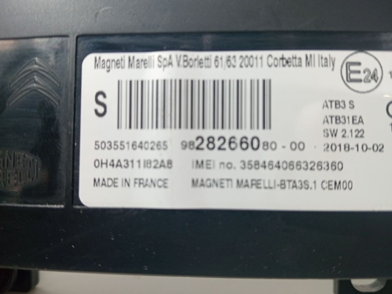 Recambio de modulo electronico para citroën c4 spacetourer (3d_) 1.5 bluehdi 130 referencia OEM IAM 982826608000  