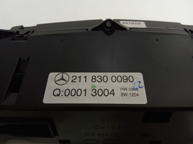 Recambio de mando climatizador para mercedes-benz clase e (w211) e 220 cdi (211.006) referencia OEM IAM 2118300090  