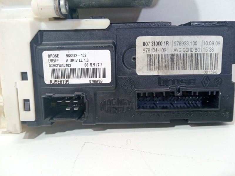 Recambio de motor elevalunas delantero izquierdo para renault laguna grandtour iii 2009 referencia OEM IAM 0130822330  