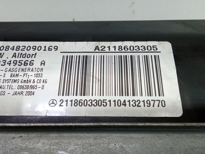 Recambio de airbag lateral delantero derecho para mercedes-benz clase e (w211) e 220 cdi (211.006) referencia OEM IAM A211860330