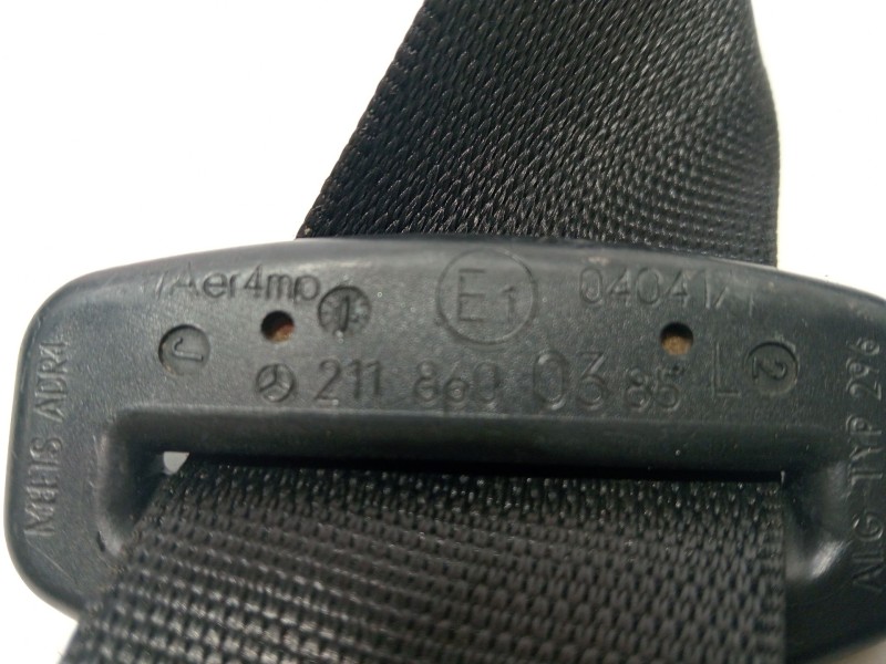 Recambio de cinturon seguridad trasero izquierdo para mercedes-benz clase e (w211) e 220 cdi (211.006) referencia OEM IAM 211860