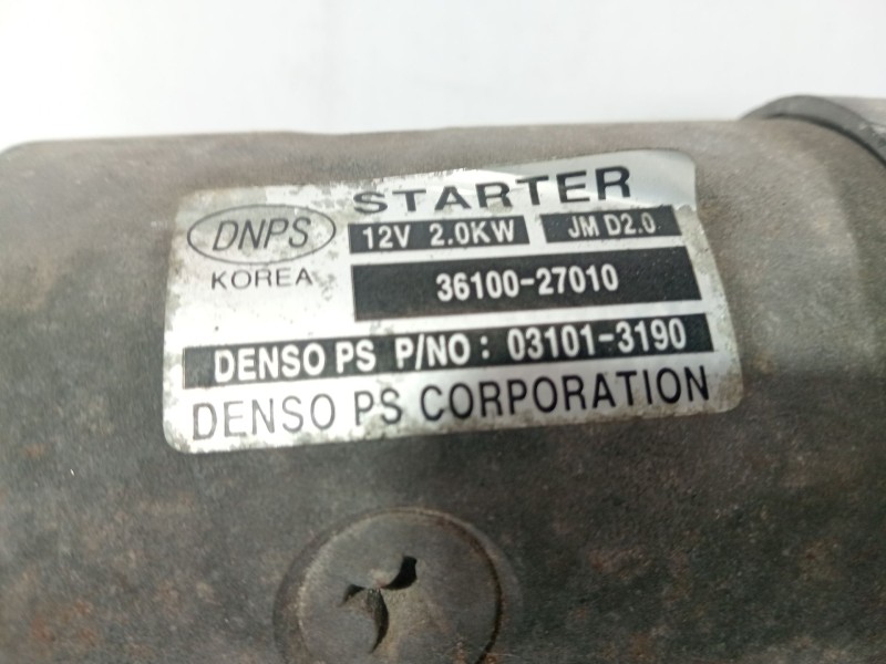 Recambio de motor arranque para hyundai santa fe (bm) 2.2 crdi cat referencia OEM IAM 031013190  