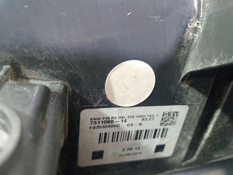 Recambio de piloto trasero derecho para bmw 2 active tourer (f45) 218 d referencia OEM IAM 731106014  