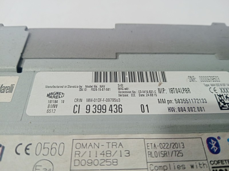 Recambio de sistema audio / radio cd para bmw 2 active tourer (f45) 218 d referencia OEM IAM 9399436  