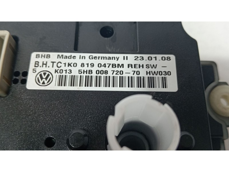 Recambio de mando climatizador para volkswagen caddy ka/kb (2k) ecofuel kombi referencia OEM IAM 1K0819047  