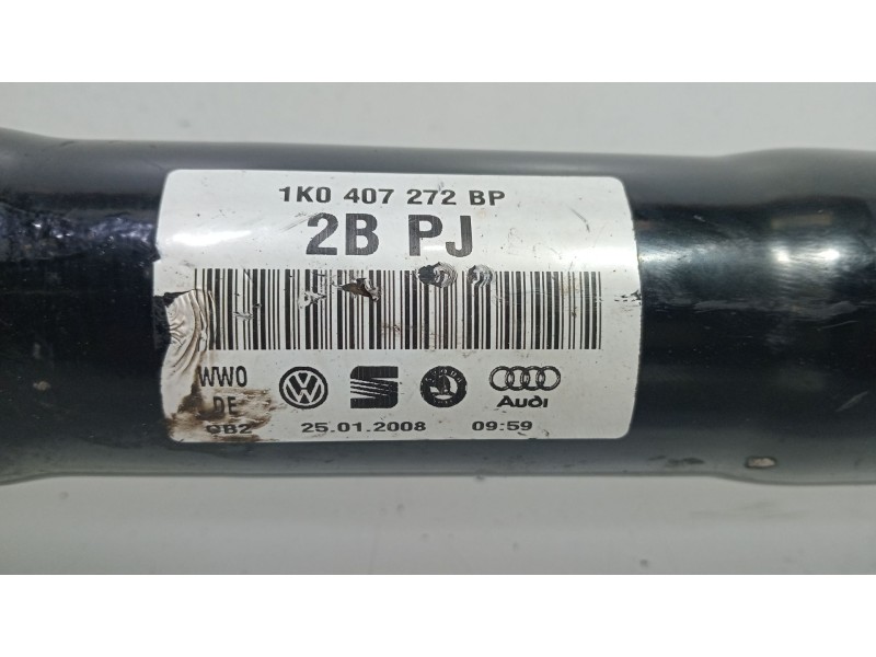 Recambio de transmision delantera derecha para volkswagen caddy ka/kb (2k) ecofuel kombi referencia OEM IAM 1K0407272  