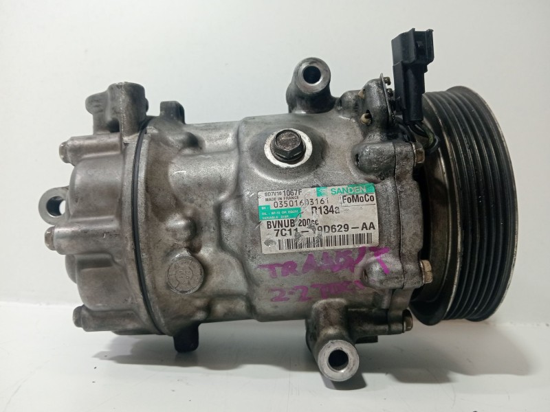 Recambio de compresor aire acondicionado para ford transit 2.5 diesel referencia OEM IAM 7C1119D629AA  