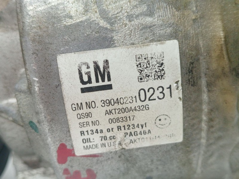 Recambio de compresor aire acondicionado para opel mokka / mokka x (j13) 1.4 (_76) referencia OEM IAM AKT200A432G  