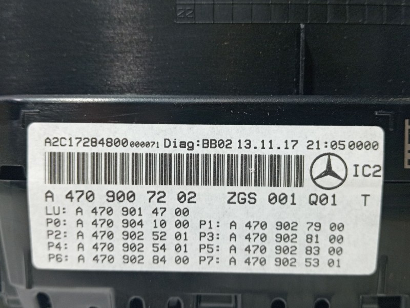 Recambio de cuadro instrumentos para mercedes-benz clase x (470) x 350 d 4-matic (470.252) referencia OEM IAM 4709007202   Recambio de cuadro instrumentos para mercedes-benz clase x (470) x 350 d 4-matic (470.252) referencia OEM IAM 4709007202