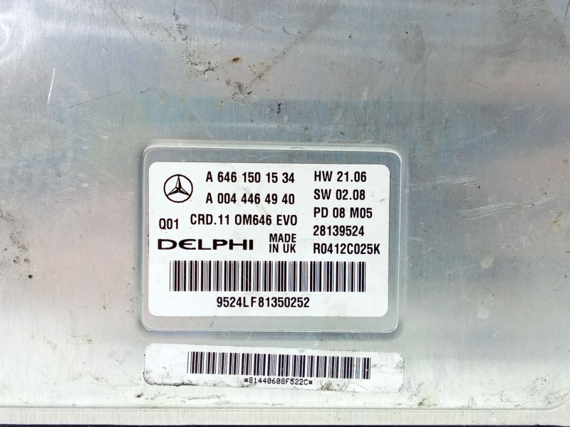 Recambio de centralita motor uce para mercedes-benz clase e (w211) e 220 cdi (211.008) referencia OEM IAM a6461501534  