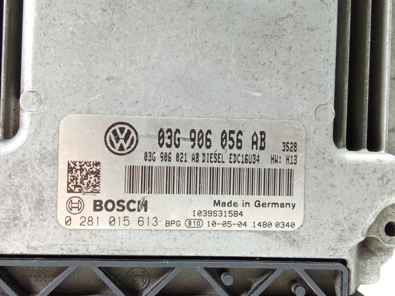 Recambio de centralita motor uce para volkswagen caddy iii monospace (2kb, 2kj, 2cb, 2cj) 1.9 tdi referencia OEM IAM 03g906056ab