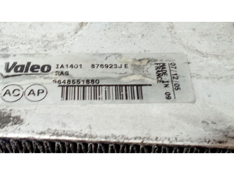 Recambio de intercooler para citroën c4 coupé (la_) 1.6 hdi referencia OEM IAM 9648551880  