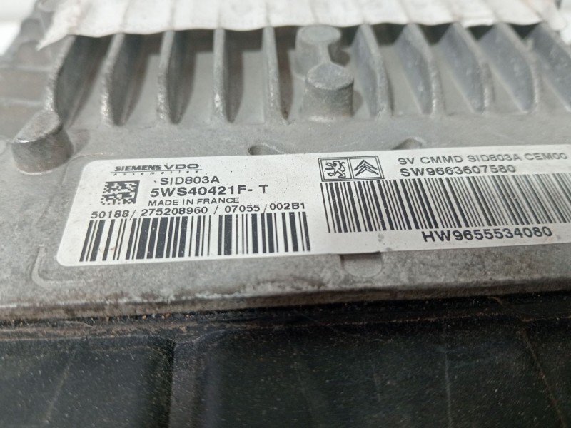 Recambio de centralita motor uce para peugeot 307 (3a/c) 1.4 hdi referencia OEM IAM 5WS4942F  