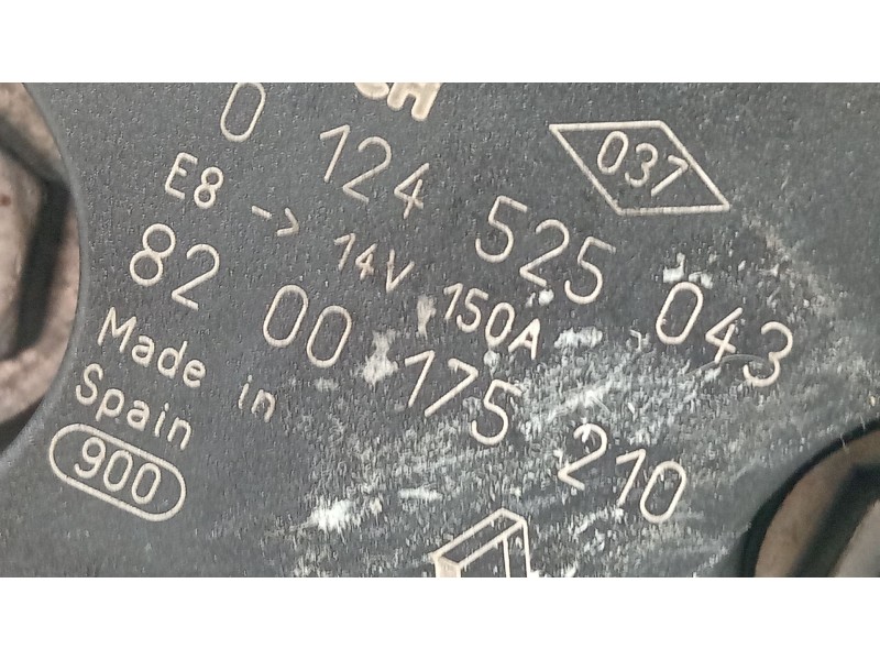 Recambio de alternador para renault laguna ii (bg0) 1.9 dci diesel referencia OEM IAM 8200175210  