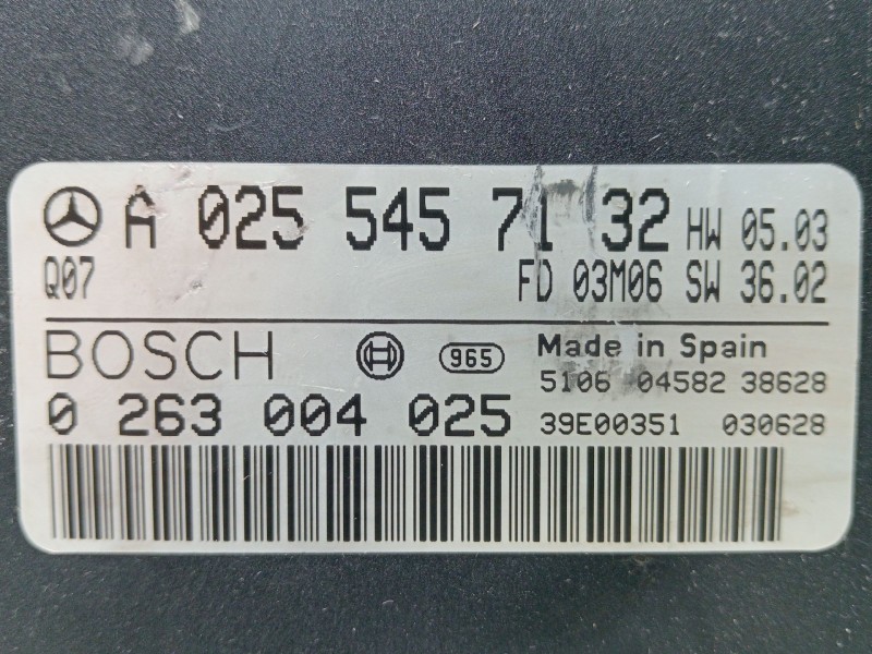 Recambio de centralita cambio automatico para mercedes-benz clase e (w211) e 270 cdi (211.016) referencia OEM IAM A0255457132  