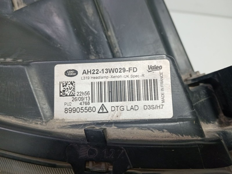Recambio de faro derecho para land rover discovery iv (l319) 3.0 sdv6 4x4 referencia OEM IAM AH2213W029FD  